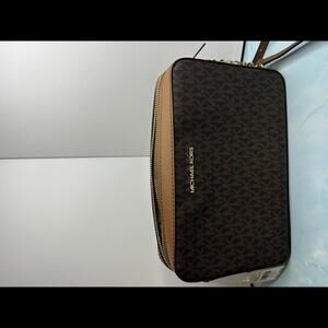 Michael Kors Signature Monogram Crossbody Bag